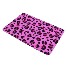 Load image into Gallery viewer, Ti Amo I love you - Exclusive Brand - Persian Pink with Cerise Leopard Spots - Doormat
