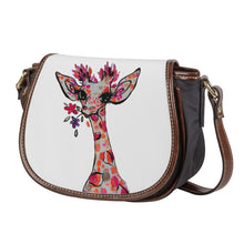 Load image into Gallery viewer, Ti Amo I love you - Exclusive Brand - Concrete - Giraffe- Saddle Bag
