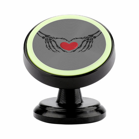 Ti Amo I love you - Exclusive Brand - Dove Gray - Skeleton Hands with Heart - Magnetic Car Phone Holder