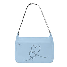 Load image into Gallery viewer, Ti Amo I love you - Exclusive Brand - Blizzard Blue - Jacket  Double Script Heart - Journey Computer Shoulder Bag
