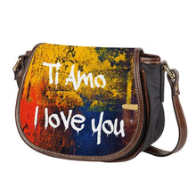 Load image into Gallery viewer, Ti Amo I love you - Exclusive Brand - Abstract - Saddle Bag
