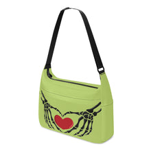 Load image into Gallery viewer, Ti Amo I love you - Exclusive Brand - Wild Willow - Skeleton Heart Hands  -  Journey Computer Shoulder Bag
