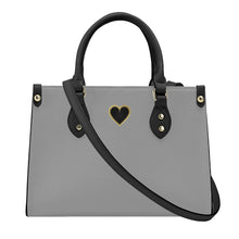 Load image into Gallery viewer, Ti Amo I love you - Exclusive Brand - Silver Chalice - Luxury Womens PU Tote Bag - Black Straps
