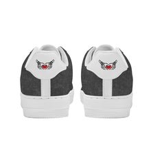 Load image into Gallery viewer, Ti Amo I love you - Exclusive Brand - Batik Black - Skeleton Hands with Heart - Low Top Unisex Sneakers
