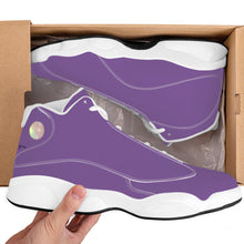 Load image into Gallery viewer, Ti Amo I love you - Exclusive Brand - Dusty Purple - Double Heart Logo - Mens / Womens - Unisex  Basketball Shoes - White Laces
