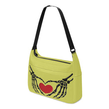 Load image into Gallery viewer, Ti Amo I love you - Exclusive Brand - Tacha - Skeleton Heart Hands  -  Journey Computer Shoulder Bag
