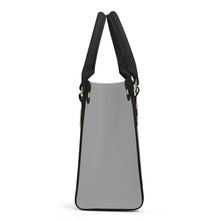 Load image into Gallery viewer, Ti Amo I love you - Exclusive Brand - Silver Chalice - Luxury Womens PU Tote Bag - Black Straps
