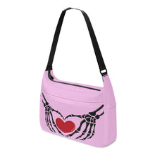 Load image into Gallery viewer, Ti Amo I love you - Exclusive Brand - Chantilly 2 - Skeleton Heart Hands  -  Journey Computer Shoulder Bag
