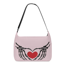 Load image into Gallery viewer, Ti Amo I love you - Exclusive Brand - Wafer 2 - Skeleton Heart Hands  -  Journey Computer Shoulder Bag
