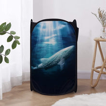 Load image into Gallery viewer, Ti Amo I love you - Exclusive Brand - Whale Shark - Laundry Hamper Black
