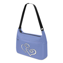 Load image into Gallery viewer, Ti Amo I love you - Exclusive Brand - Mood Mode - Double White Heart - Journey Computer Shoulder Bag
