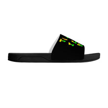 Load image into Gallery viewer, Ti Amo I love you - Exclusive Brand  - Black - Hip Hop Lettering - Slide Sandals - Black Soles
