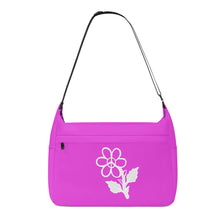 Load image into Gallery viewer, Ti Amo I love you - Exclusive Brand - Brilliant Lavender Rose - White Daisy -  Journey Computer Shoulder Bag
