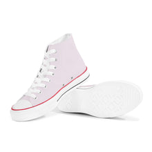 Load image into Gallery viewer, Ti Amo I love you - Exclusive Brand - Prim - White Daisy - High Top Canvas Shoes - White  Soles
