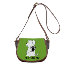 Load image into Gallery viewer, Ti Amo I love you - Exclusive Brand - Green Onion - Talk to the Paw -  Saddle Bag
