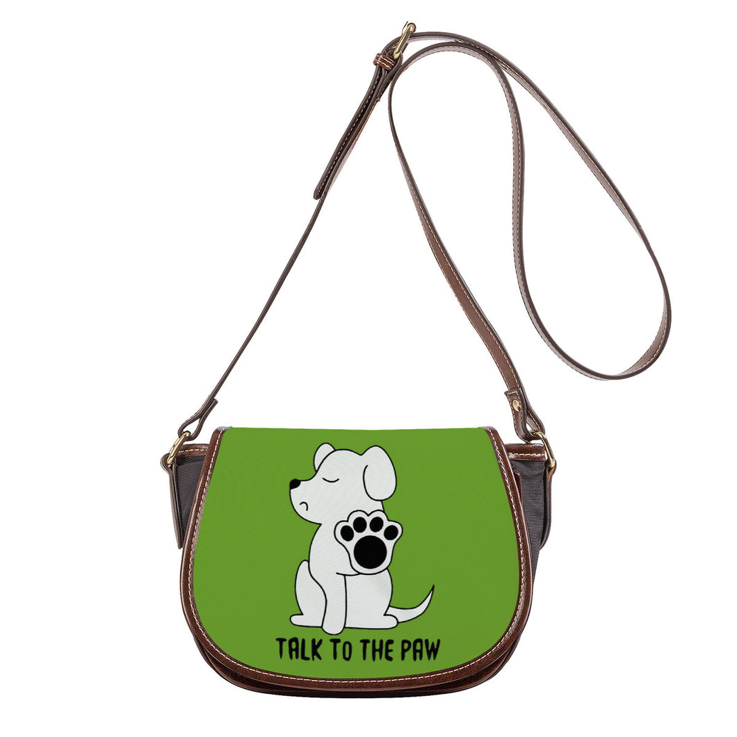 Ti Amo I love you - Exclusive Brand - Green Onion - Talk to the Paw -  Saddle Bag