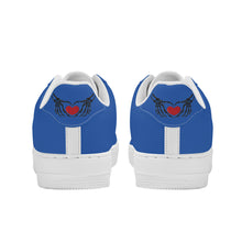 Load image into Gallery viewer, Ti Amo I love you - Exclusive Brand  - Mid Blue - Skeleton Hands with Heart - Low Top Unisex Sneakers
