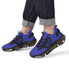 Load image into Gallery viewer, Ti Amo I love you - Exclusive Brand - Bright Blue  - Script Double Heart - Air Max React Sneakers - Black Soles
