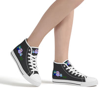 Load image into Gallery viewer, Ti Amo I love you  - Exclusive Brand - Shark - 3 Owls - High-Top Canvas Shoes - White Soles
