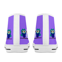 Load image into Gallery viewer, Ti Amo I love you  - Exclusive Brand  - Heliotrope 3 - High-Top Canvas Shoes  - White Soles
