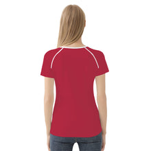 Load image into Gallery viewer, Ti Amo I love you - Exclusive Brand - Brick Red - White Daisy - Women&#39;s T shirt - Dizes XS-2XL
