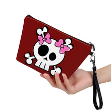 Load image into Gallery viewer, Ti Amo I love you - Exclusive Brand - Dark Burgundy - Skeleton - Sling Cosmetic Bag
