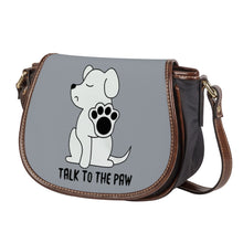 Load image into Gallery viewer, Ti Amo I love you - Exclusive Brand - Gray Chateau - Talk to the Paw -  Saddle Bag
