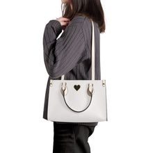 Load image into Gallery viewer, Ti Amo I love you - Exclusive Brand - Vista White - Luxury Womens PU Tote Bag - Cream Straps
