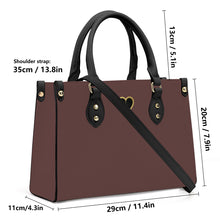 Load image into Gallery viewer, Ti Amo I love you - Exclusive Brand -  Rose Ebony - Luxury Womens PU Tote Bag - Black Straps
