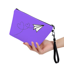 Load image into Gallery viewer, Ti Amo I love you - Exclusive Brand - Heliotrope 3 - Paper Airplane - Sling Cosmetic Bag
