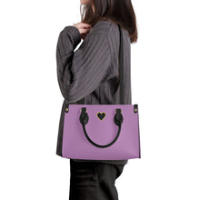 Load image into Gallery viewer, Ti Amo I love you - Exclusive Brand - Opera Mauve - Luxury Womens PU Tote Bag - Black Straps
