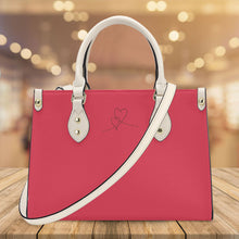 Load image into Gallery viewer, Ti Amo I love you - Exclusive Brand - Bright Mandy  - Luxury Womens PU Tote Bag - Cream Straps
