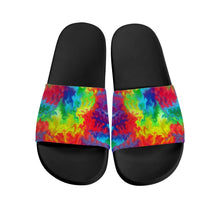 Load image into Gallery viewer, Ti Amo I love you - Exclusive Brand - Rainbow - Womens - Slide Sandals - Black Soles
