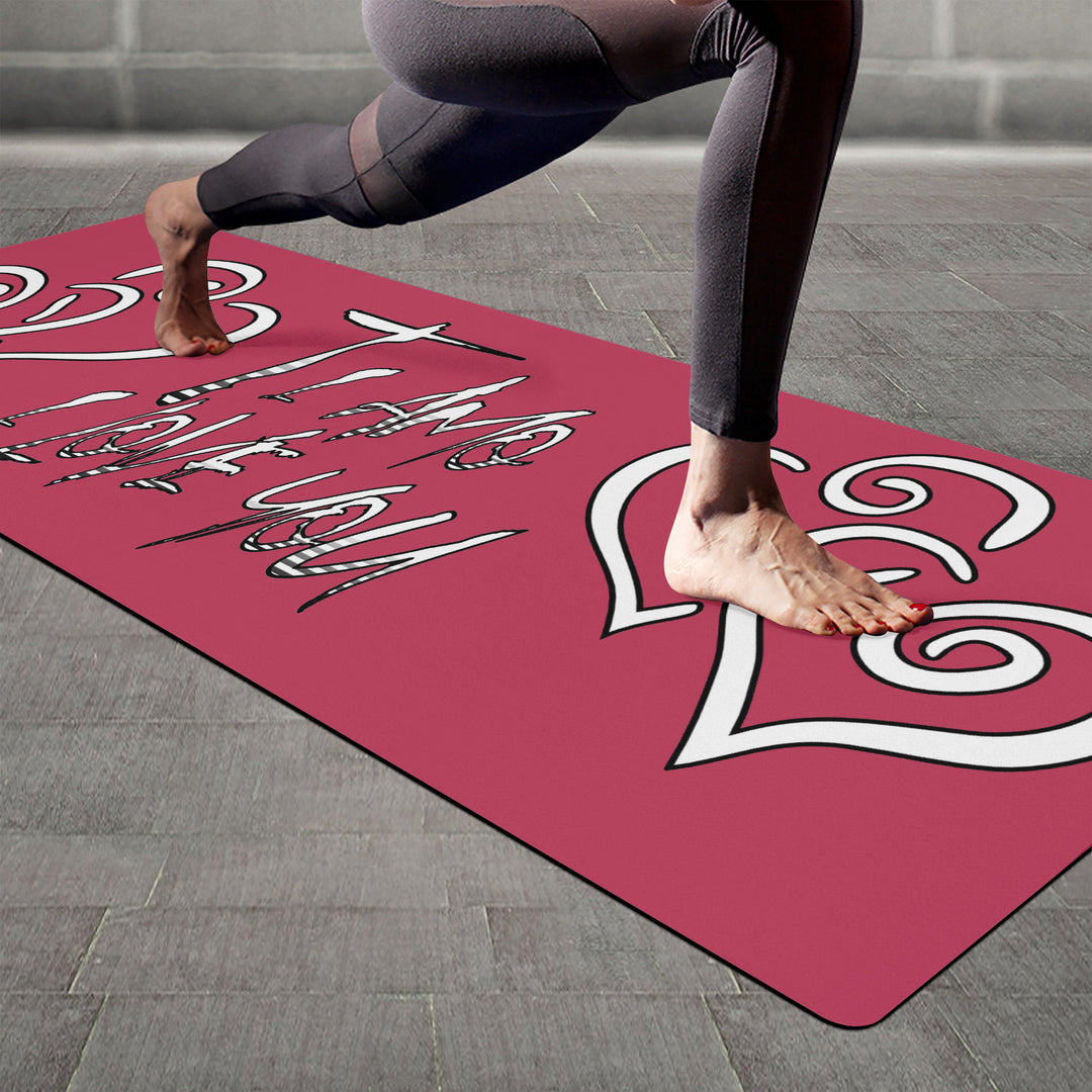 Ti Amo I love you - Exclusive Brand - Viva Magenta - Yoga Mat