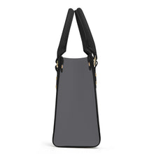 Load image into Gallery viewer, Ti Amo I love you - Exclusive Brand - Storm Dust  - Luxury Women PU Tote Bag - Black Straps
