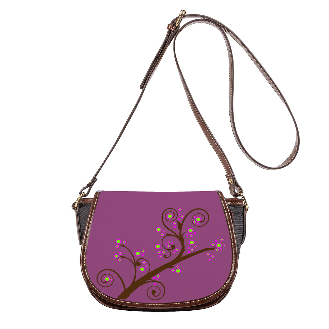 Ti Amo I love you - Exclusive Brand - Cannon Pink - Branch - Saddle Bag