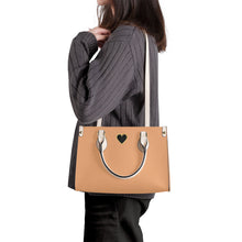 Load image into Gallery viewer, Ti Amo I love you - Exclusive Brand - Tacao - Luxury Womens PU Tote Bag - Cream Straps
