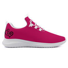 Load image into Gallery viewer, Ti Amo I love you - Exclusive Brand - Lipstick 2 - Double Black Heart - Women&#39;s New Lace Up Front Runing Shoes
