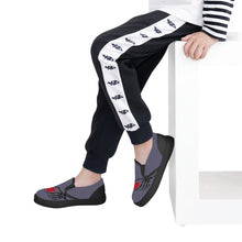 Load image into Gallery viewer, Ti Amo I love you - Exclusive Brand - Dolphin - Skeleton Hands with Heart - Kids Slip-on shoes - Black Soles
