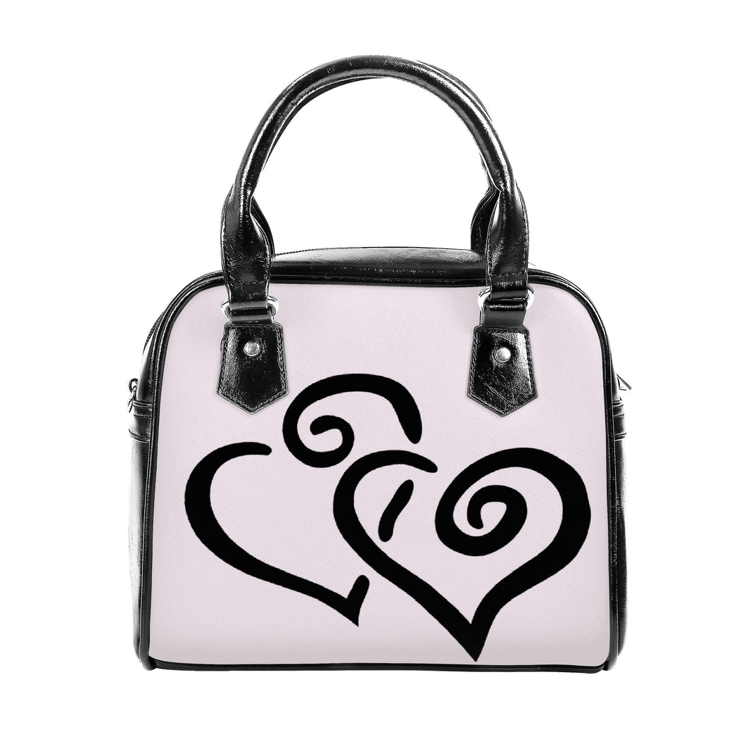 Ti Amo I love you - Exclusive Brand - Prim - Double Black Heart -  Shoulder Handbag