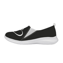 Load image into Gallery viewer, Ti Amo I love you - Exclusive Brand - Tuatara - Double White Heart - Women&#39;s Casual Slip On Shoe
