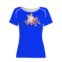 Load image into Gallery viewer, Ti Amo I love you - Exclusive Brand - Blue Blue Eyes  - Rose - Women&#39;s T shirt
