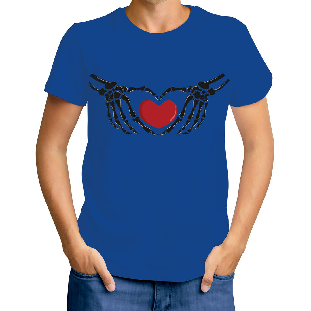 Ti Amo I love you - Exclusive Brand - Torea Bay - Skeleton Hands with Heart - Men's T-Shirt