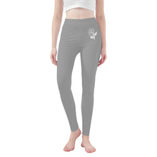 Load image into Gallery viewer, Ti Amo I love you - Exclusive Brand - Silver Chalice - White Daisy - Yoga Leggings - Sizes XS-3XL
