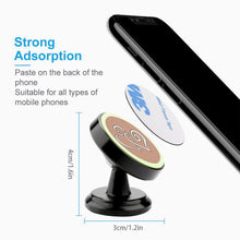 Load image into Gallery viewer, Ti Amo I love you - Exclusive Brand - Feldspar  - Double White Heart. - Magnetic Car Phone Holder
