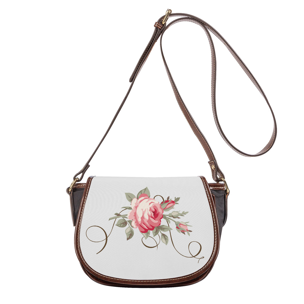 Ti Amo I love you - Exclusive Brand - Concrete - Rose -  Saddle Bag