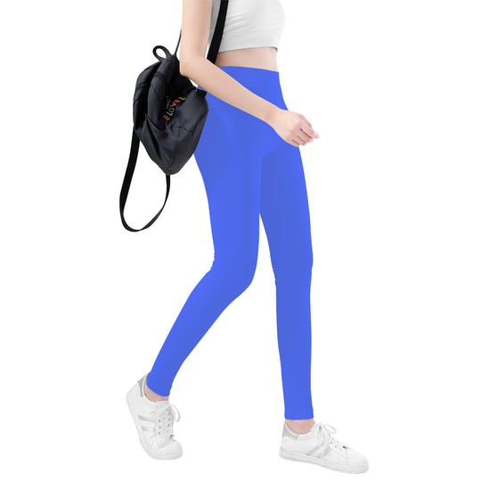 Neon blue leggings
