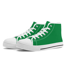 Load image into Gallery viewer, Ti Amo I love you - Exclusive Brand - Fun Green - High-Top Canvas - White Soles
