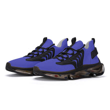 Load image into Gallery viewer, Ti Amo I love you - Exclusive Brand - Bright Blue  - Script Double Heart - Air Max React Sneakers - Black Soles
