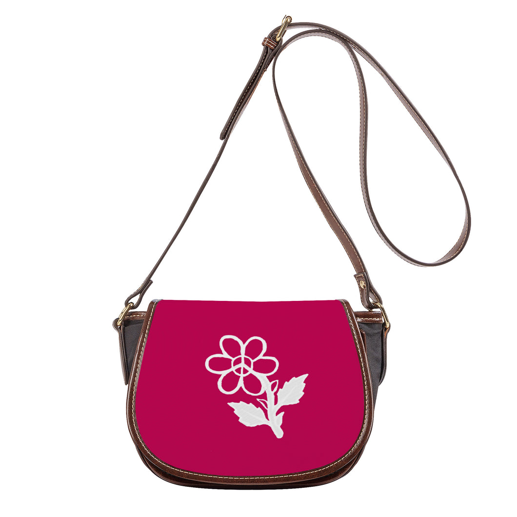 Ti Amo I love you - Exclusive Brand  - Lipstick 2 - White Daisy -  Saddle Bag